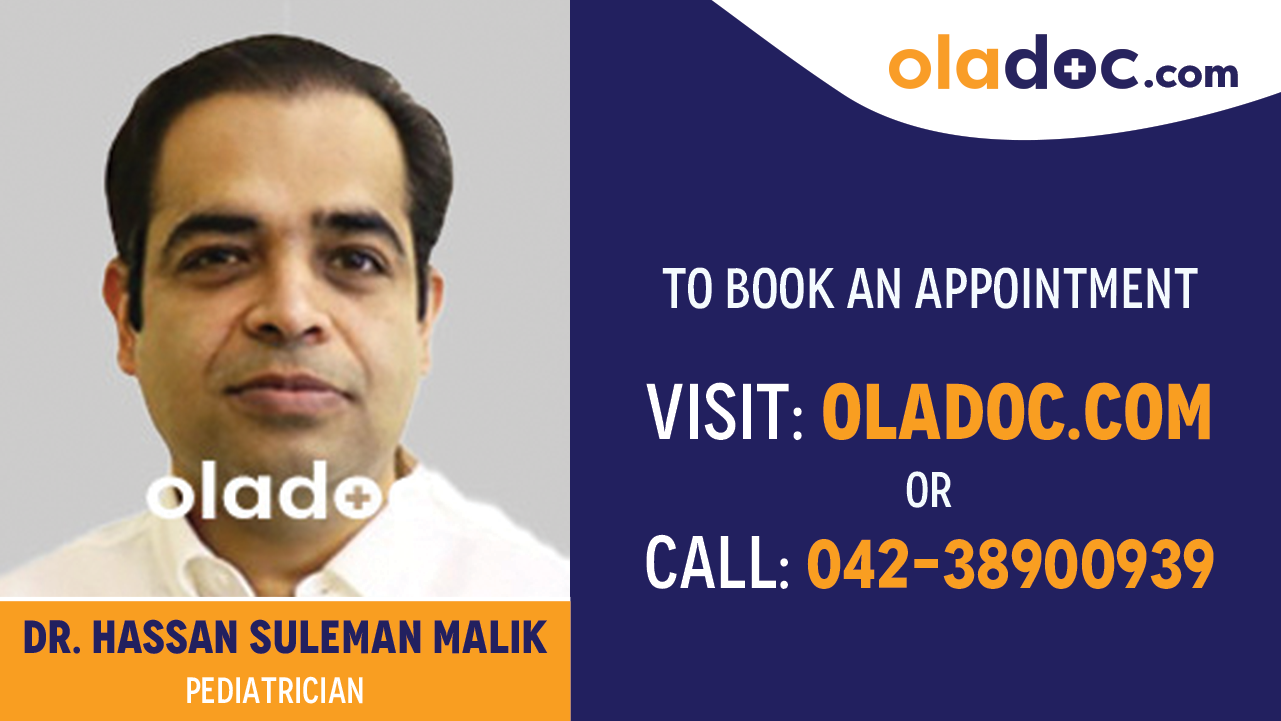 Book appointment with Dr. Hassan Suleman Malik-best Pediatrician Lahore